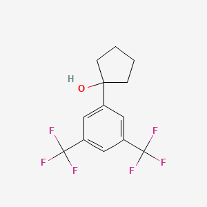 molecular formula C13H12F6O B14890259 1-(3,5-Bis(trifluoromethyl)phenyl)cyclopentanol 