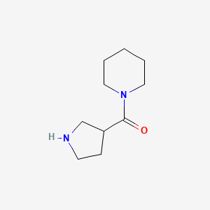 molecular formula C10H18N2O B1489027 1-(Pyrrolidine-3-carbonyl)piperidine CAS No. 917560-89-5