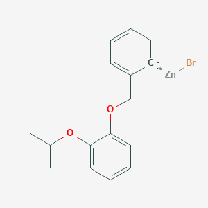 molecular formula C16H17BrO2Zn B14890279 2-(2-Isopropoxyphenoxymethyl)phenylZinc bromide 