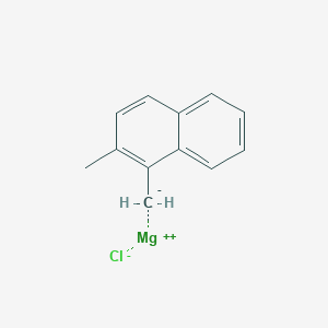 molecular formula C12H11ClMg B14890295 (2-Methyl-1-naphthyl)methylmagnesium chloride 