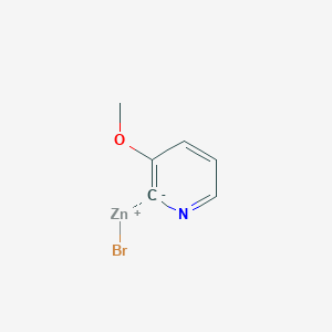 molecular formula C6H6BrNOZn B14890316 3-Methoxy-2-pyridylzinc bromide 