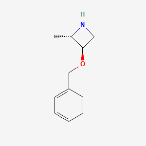 molecular formula C11H15NO B14890329 Rel-(-)-(2R,3S)-3-(benzyloxy)-2-methylazetidine 