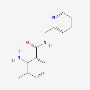 2-Amino-3-methyl-N-(pyridin-2-ylmethyl)benzamide