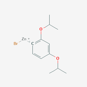 molecular formula C12H17BrO2Zn B14890355 (2,4-Di-i-propyloxyphenyl)Zinc bromide 