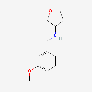 N-[(3-methoxyphenyl)methyl]oxolan-3-amine