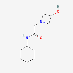 molecular formula C11H20N2O2 B1489039 N-cyclohexyl-2-(3-hydroxyazetidin-1-yl)acetamide CAS No. 1343721-01-6