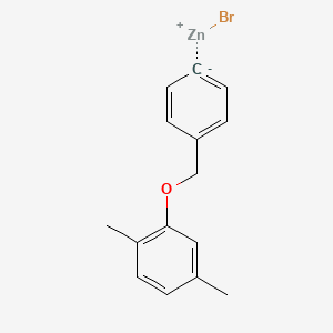 molecular formula C15H15BrOZn B14890422 4-(2,5-Dimethylphenoxymethyl)phenylZinc bromide 