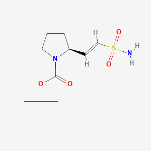 molecular formula C11H20N2O4S B14890426 (S,E)-tert-Butyl 2-(2-sulfamoylvinyl)pyrrolidine-1-carboxylate 