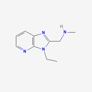molecular formula C10H14N4 B1489045 1-(3-乙基-3H-咪唑并[4,5-b]吡啶-2-基)-N-甲基甲胺 CAS No. 1343469-41-9