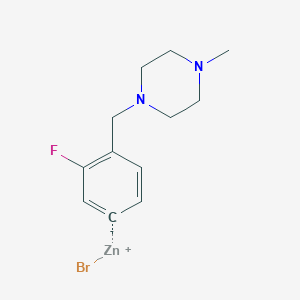 3-Fluoro-4-[(4-methylpiperaZino)methyl]phenylZinc bromide