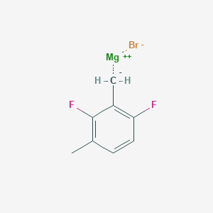 molecular formula C8H7BrF2Mg B14890484 2,6-Difluoro-3-methylbenzylmagnesium bromide, 0.25 M in 2-MeTHF 