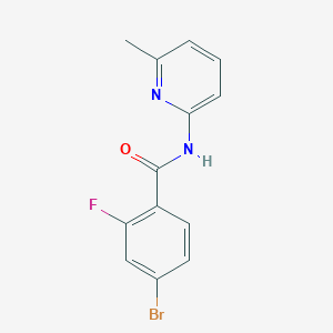 4-bromo-2-fluoro-N-(6-methylpyridin-2-yl)benzamide