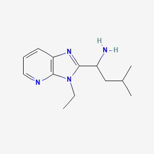 molecular formula C13H20N4 B1489049 1-(3-ethyl-3H-imidazo[4,5-b]pyridin-2-yl)-3-methylbutan-1-amine CAS No. 1410012-18-8