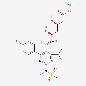 Sodium (3R,5S,E)-7-(4-(4-fluorophenyl)-6-isopropyl-2-(N-methylmethylsulfonamido)pyrimidin-5-yl)-5-hydroxy-3-methoxyhept-6-enoate