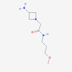 molecular formula C9H19N3O2 B1489053 2-(3-aminoazetidin-1-yl)-N-(3-methoxypropyl)acetamide CAS No. 1342136-65-5