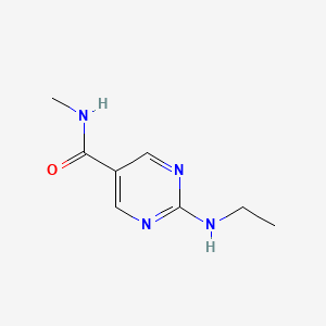 molecular formula C8H12N4O B14890534 2-(Ethylamino)-N-methylpyrimidine-5-carboxamide 