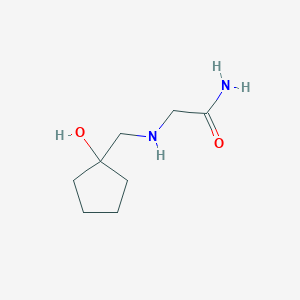 2-{[(1-Hydroxycyclopentyl)methyl]amino}acetamide