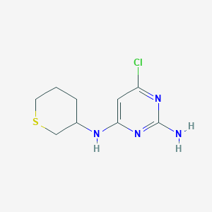 6-Chloro-n4-(tetrahydro-2h-thiopyran-3-yl)pyrimidine-2,4-diamine