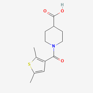 1-(2,5-Dimethylthiophene-3-carbonyl)piperidine-4-carboxylic acid