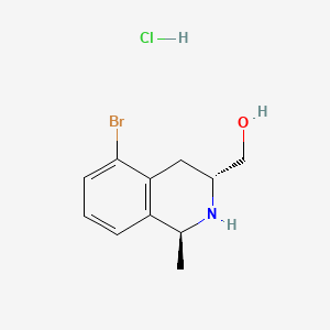 ((1S,3R)-5-Bromo-1-methyl-1,2,3,4-tetrahydroisoquinolin-3-yl)methanol hydrochloride