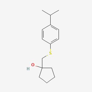 1-({[4-(Propan-2-yl)phenyl]sulfanyl}methyl)cyclopentan-1-ol