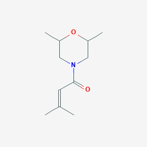 molecular formula C11H19NO2 B14890564 1-(2,6-Dimethylmorpholino)-3-methylbut-2-en-1-one 