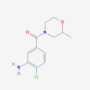 molecular formula C12H15ClN2O2 B14890571 (3-Amino-4-chlorophenyl)(2-methylmorpholino)methanone 