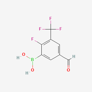 (2-Fluoro-5-formyl-3-(trifluoromethyl)phenyl)boronic acid