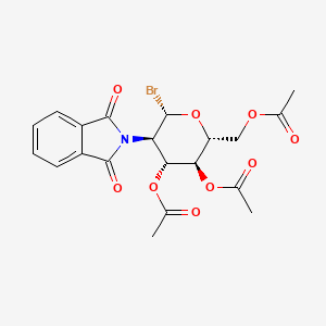 molecular formula C20H20BrNO9 B14890602 2-Deoxy-2-phthalimido-3,4,6-tri-O-acetyl-|A-D-glucopyranosyl bromide 