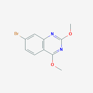 molecular formula C10H9BrN2O2 B14890603 7-Bromo-2,4-dimethoxyquinazoline 