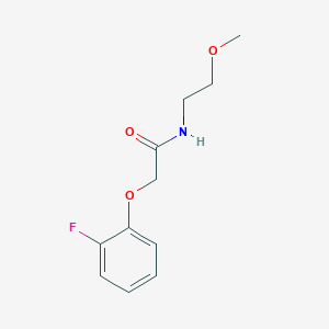 molecular formula C11H14FNO3 B14890641 2-(2-fluorophenoxy)-N-(2-methoxyethyl)acetamide 