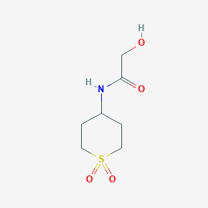 molecular formula C7H13NO4S B14890668 N-(1,1-Dioxidotetrahydro-2H-thiopyran-4-yl)-2-hydroxyacetamide 