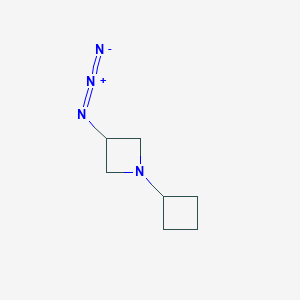 molecular formula C7H12N4 B1489068 3-Azido-1-cyclobutylazetidine CAS No. 1331737-05-3