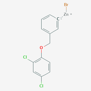 molecular formula C13H9BrCl2OZn B14890708 3-(2,4-Dichlorophenoxymethyl)phenylZinc bromide 