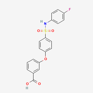 3-{4-[(4-Fluorophenyl)sulfamoyl]phenoxy}benzoic acid