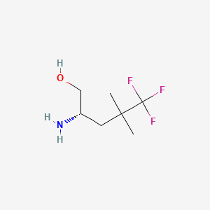 molecular formula C7H14F3NO B14890718 (S)-2-Amino-5,5,5-trifluoro-4,4-dimethylpentan-1-ol 