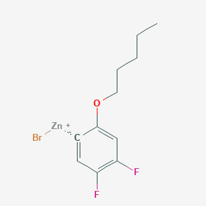 (4,5-Difluoro-2-(n-pentyloxy)phenyl)Zinc bromide