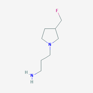 3-(3-(Fluoromethyl)pyrrolidin-1-yl)propan-1-amine