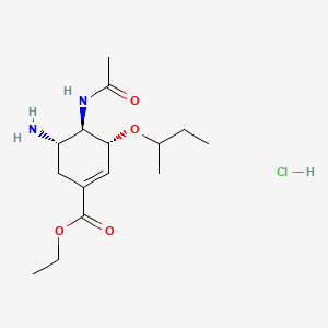 Ethyl (3R,4R,5S)-4-acetamido-5-amino-3-(sec-butoxy)cyclohex-1-ene-1-carboxylate hydrochloride