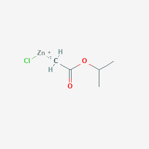 molecular formula C5H9ClO2Zn B14890765 2-Isopropoxy-2-oxoethylzinc chloride, 0.50 M in Ether 