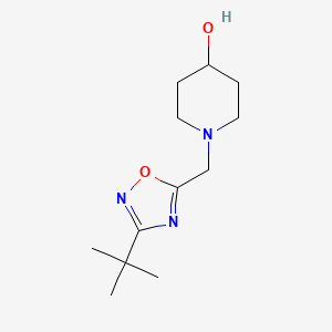 1-((3-(Tert-butyl)-1,2,4-oxadiazol-5-yl)methyl)piperidin-4-ol