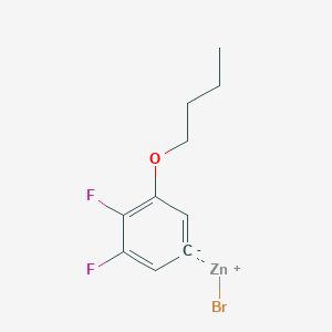 molecular formula C10H11BrF2OZn B14890791 (3-n-Butyloxy-4,5-difluorophenyl)Zinc bromide 