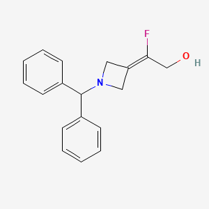 2-(1-Benzhydrylazetidin-3-ylidene)-2-fluoroethan-1-ol