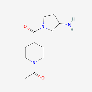 1-(4-(3-Aminopyrrolidine-1-carbonyl)piperidin-1-yl)ethan-1-one