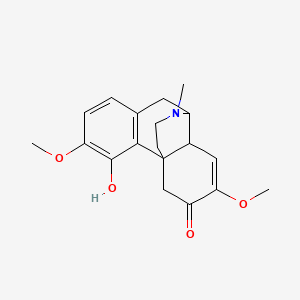 molecular formula C19H23NO4 B14890824 4-Hydroxy-3,7-dimethoxy-17-methyl-7,8-didehydromorphinan-6-one 