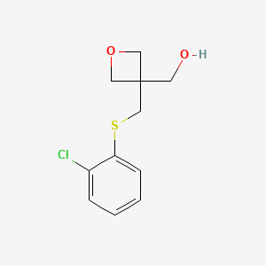 (3-(((2-Chlorophenyl)thio)methyl)oxetan-3-yl)methanol