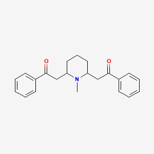 2,2'-(1-Methylpiperidine-2,6-diyl)bis(1-phenylethan-1-one)