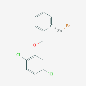 molecular formula C13H9BrCl2OZn B14890832 2-(2,5-Dichlorophenoxymethyl)phenylZinc bromide 