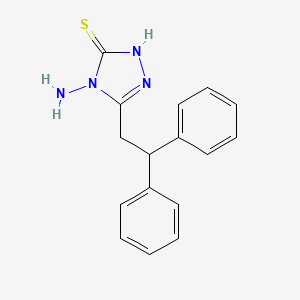 molecular formula C16H16N4S B14890880 4-Amino-3-(2,2-diphenylethyl)-1H-1,2,4-triazole-5(4H)-thione 