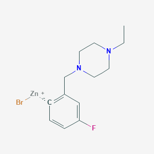 4-Fluoro-2-[(4-ethylpiperaZino)methyl]phenylZinc bromide